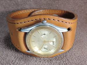【値下げ交渉可】LA BONHER LB-0003 ラ ボナールクォーツ メンズ腕時計・18Kベゼル SV925・美品・中古品