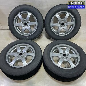 プリウス 等 バルミナ 6-15+45 5H100 ブリヂストン VRX 195/65R15 15インチ スタッドレス 4本セット 009k