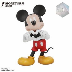 『ミッキーマウス』クラシック　ハートを作ってる　ディズニー　フィギュア　アートトイ　おもちゃ　正規品　送料込み　15センチ