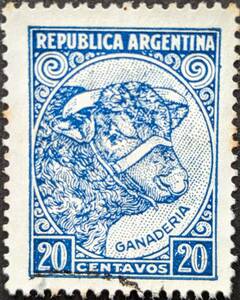 【外国切手】 アルゼンチン 1936年01月01日 発行 普通切手 - 農業-2 消印付き