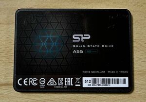 【512GB・内蔵用SSD】Silicon Power シリコンパワー A55Series 512GB 2.5inch SATA SSD ※中古・ジャンク品①