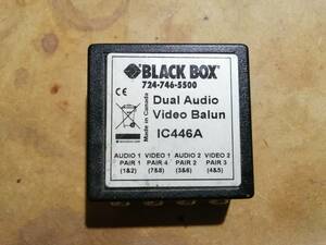 BLACKBOX Dual Audio Video Balun IC446A 