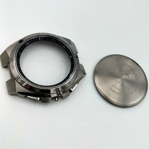 【中古品】腕時計 部品 シチズン アテッサ E610-T018505 電波ソーラー 風防とケース（竜頭無し） 裏蓋 スペイサー ガスケットの出品 ATTESA