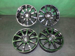 ☆　ホイール　無限　　MUGEN NR　18×7.5J　+55　PCD114.3　5H　18インチ　メッキ　4本　☆