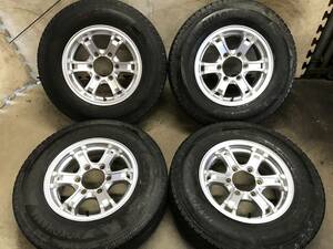 値下げ【200系ハイエース】溝有195/80R15 107/105L LTヨコハマIG91 スタッドレスタイヤ 15×6J+33 PCD139.7 6H wedsアルミホイール ４本