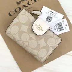 ★  COACH 折り財布   コーチ   ホワイト   二つ折り財布