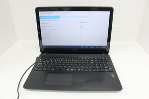 現状 VAIO Fit 15E mk3 VJF156C11N 第5世代 Core i3 5005U /4GB/15.5インチ/Wi-Fi/USB3.0/HDMI端子/Win10モデル☆