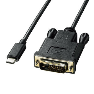 TYPE C-DVI変換ケーブル ブラック 3m DisplayPort Altモード対応 サンワサプライ KC-ALCDVA30 新品 送料無料