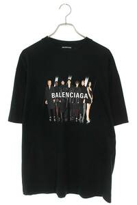 バレンシアガ BALENCIAGA 612966 TIVA1 サイズ:XS リアルバレンシアガプリントTシャツ 中古 SB01