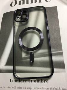 iPhone 15 プラス (6.7 インチ) Magsafe 対応 CD電気メッキ耐衝撃性ケース ナイトパープル DR