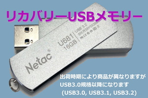 //911// レノボ各機種用取り揃えてます(検索可)　ThinkStation P320 リカバリーUSBメモリー Windows 10 Pro 64Bit