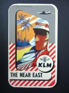 ＫＬＭオランダ航空■中近東■1950s■Printed in the Netherla