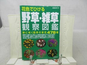 G6■花色でひける 野草・雑草 観察図鑑 野に咲く四季の草花 478種 【著】高橋良孝【発行】成美堂出版 2005年 ◆並■