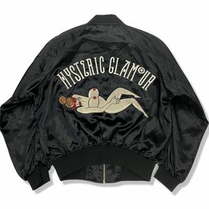 Special 80s archive アーカイブ Hysteric Glamour ヒステリックグラマー JAPANESE LABEL Satin bomber jacket lgb ボンバージャケット 90s