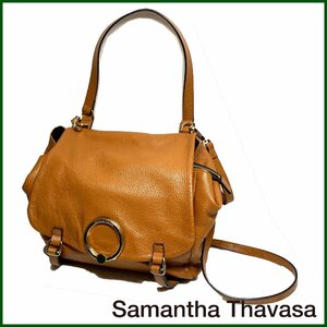 中古美品●Samantha Thavasa/サマンサタバサ●２wayバッグ ハンドバッグ ショルダー キャメル