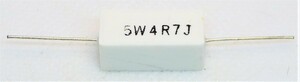 セメント抵抗 5w4.7Ω 1個