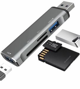 ★新品★ USB SDカードリーダー ハブ多機能双方向高速データ転送