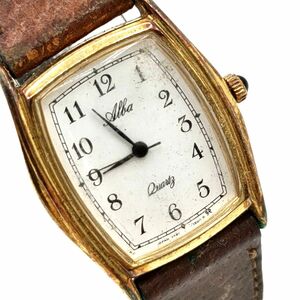 【電池切れ　難有り】SEIKO　セイコー クォーツ腕時計　Y481-5880　ゴールドケース　ALBA　アルバ　ケース幅：2.3