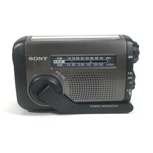 【美品】SONY ICF-B88 ポータブルAM+FMラジオ/懐中電灯/携帯充電器 手回し充電対応 動作確認済み