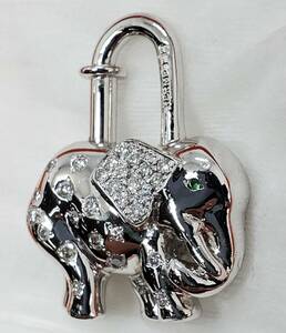 エルメス♪ダイヤ3.5ｃｔ♪ カデナ♪チャーム♪ 像・elephantバーキン♪ケリー等♪ シルバー♪ レディース＆メンズ♪新品同様