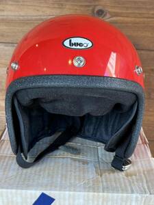 NOS箱付 デッドストック1977年製造 BUCOブコ ミニエンデューロ 子供用ジェットヘルメット 赤 未加工 要リペア極小シェルビンテージ 