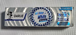 驚愕!! ホワイトニング歯磨き粉　DARLIE ダーリーシリーズ最強5倍の成分 ALL Shiny white１２０ｇFresh Mint３日で効果が… 大人気