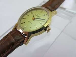 稼働品　OMEGA　Geneve　Lady,s Cal625　オメガ　手巻き　レディース ゴールド文字盤　1970年代　　　　