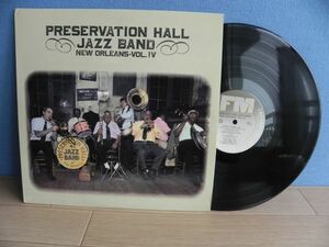 ■LP【米US盤 /CBS 】Preservation Hall Jazz Band / New Orleans, Vol. IV☆FM 44856/1988年◆試聴済み◆レコード