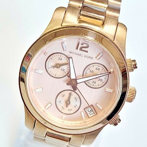 CM204LL MICHAEL KORS マイケルコース MK-5430 腕時計 クロノグラフ デイト ピンクゴールド レディースウォッチ クォーツ