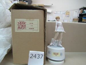 л2437　【詳細不明】Schmid Music Box オルゴール 女性 444-509 アンティーク 置物