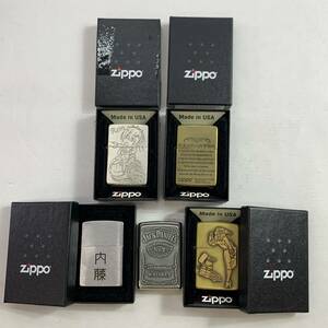 (25726)▽【１円スタート】ZIPPO　ジッポ　5個セット　2013.2018.32019.2021.2022年　箱有　激レア　セット売り　まとめ　中古品