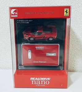 未使用 ② FERRARI フェラーリ ミニラジコン OFFICIAL PRODUCT REAL DRIVE NANO 1/58 ENZO FERRARI 赤 レッド イタリア イタ車 0404