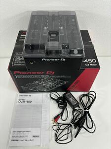 G※ Pioneer DJ パイオニア DJM-450 DJミキサー 2020年製 通電確認済み カバー 取説 外箱付き 傷 汚れ 有り