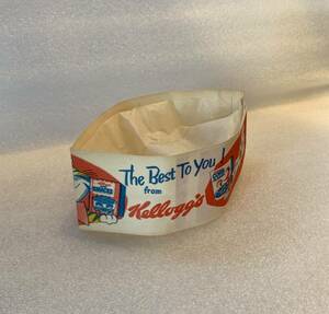 激レア デット 帽子 1960’s Kellogg’s “ Classy Cap” ビンテージ 従業員 ユニホーム 帽子 企業物 ケロッグ シリアル アドバタイジング