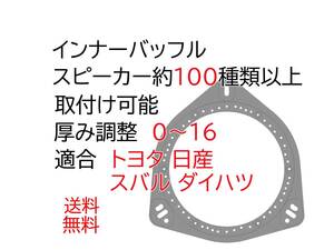 インナーバッフル　　汎用　カーオーディオ　トヨタ　日産　スバル　 ダイハツ