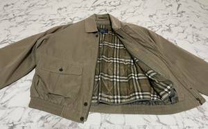 ★BURBERRY バーバリー ジャケット スイングトップ　ノバチェック メンズ　Lサイズ