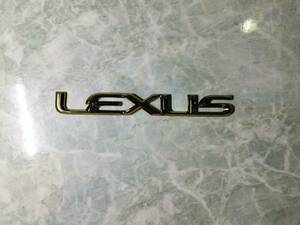 レクサス LEXUS ゴールド エンブレム リア gold emblem 希少 JDM 約17cm 