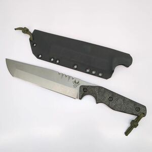 レ)[中古品] Bawidamann Blades S35-VN USA サバイバルナイフ シースナイフ アウトドア 管理Y 送料520円