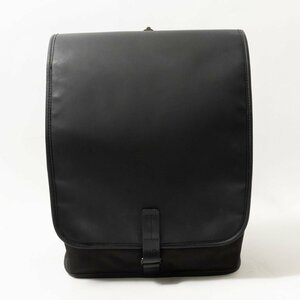 【1円スタート】Topologie トポロジー ランセルバッグ デイパック ブラック 黒 ナイロン PVC ユニセックス 男女兼用 シンプル 無地 bag 鞄