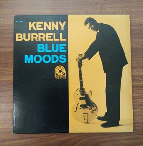 【KENNY BURRELL】BLUE MOODS(オリジナルは白いジャケット写真)/貴重MONO/両面RVG刻印/紺ラベル/美盤