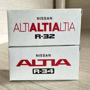 【A0350-15】未使用品 トミカ アイアイアド特注スカイライン ニッサンGT-R ALTIA R-32とR-34（2台セット） ミニカー