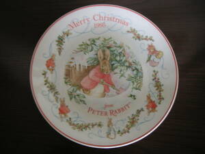 ☆即決*未使用品【ウェッジウッド WEDGWOOD】ピーターラビット PETER RABBIT*ハッピーバースデイプレート*1995*絵皿☆