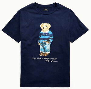 【新品】ラルフローレン ■ ポロベア コットンTシャツ ■ メンズ S~M / US Boys XL ■ ネイビー POLO RALPH LAUREN 正規品