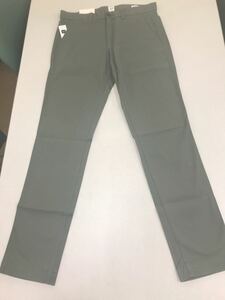 ●GAP●新品●チノパン●スリム●ウエスト71X股下81cm●グリーン系●クールビズに●ギャップ正規店●2-1