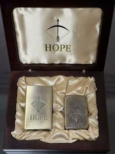 zippo HOPE GOLD A zippo HP 限定品 ホープ 1941レプリカ 年代物 ゴールド ブラス アロー 1941REPLICA デットストック 専用木箱