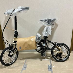 新品未使用。折りたたみ自転車　ダホン　K3 14インチ　シャンパン　３段変速　