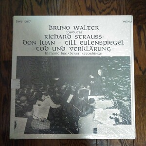 レア LP レコード ブルーノワルター BRUNO WALTER Conducts RICHARD STRAUSS リチャードストラウス クラシック Berkeley 1974
