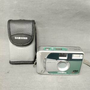 060522 GZ-04463 SAMSUNG サムスン FiNO 25DLX コンパクト フィルムカメラ シルバーカラー ジャンク品