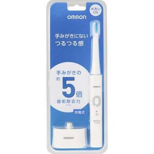 ◆送料無料 オムロン 電動歯ブラシ HT-B303-W ホワイト 充電式 限定特価