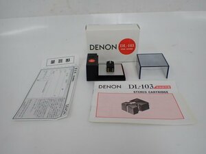 DENON デノン/デンオン DL-103 MCカートリッジ 元箱・説明書付 △ 6DCEC-6